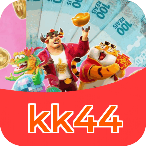 Interface do aplicativo kk44 mostrando jogos disponíveis no iOS e Android